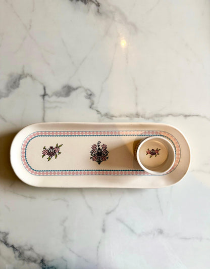 Anar Bagh Oval Platter with Dip Bowl