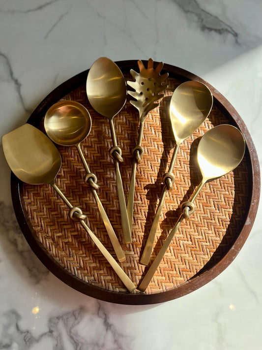 Golden Knot Serving Set