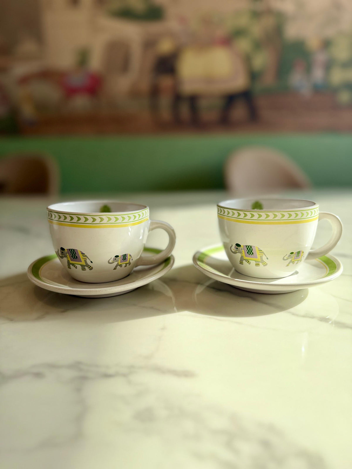 Golden Trunk Tea-Saucer Set