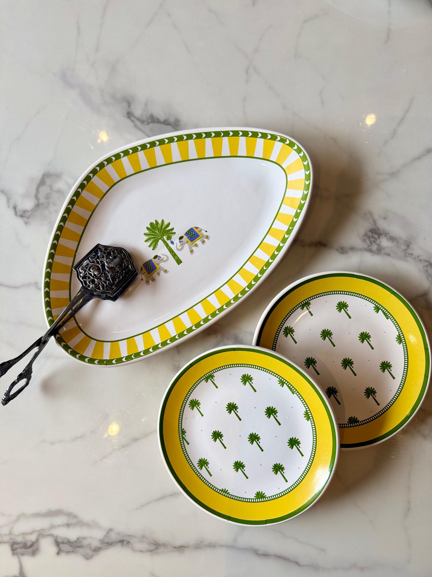 Golden Trunk Snack Plates