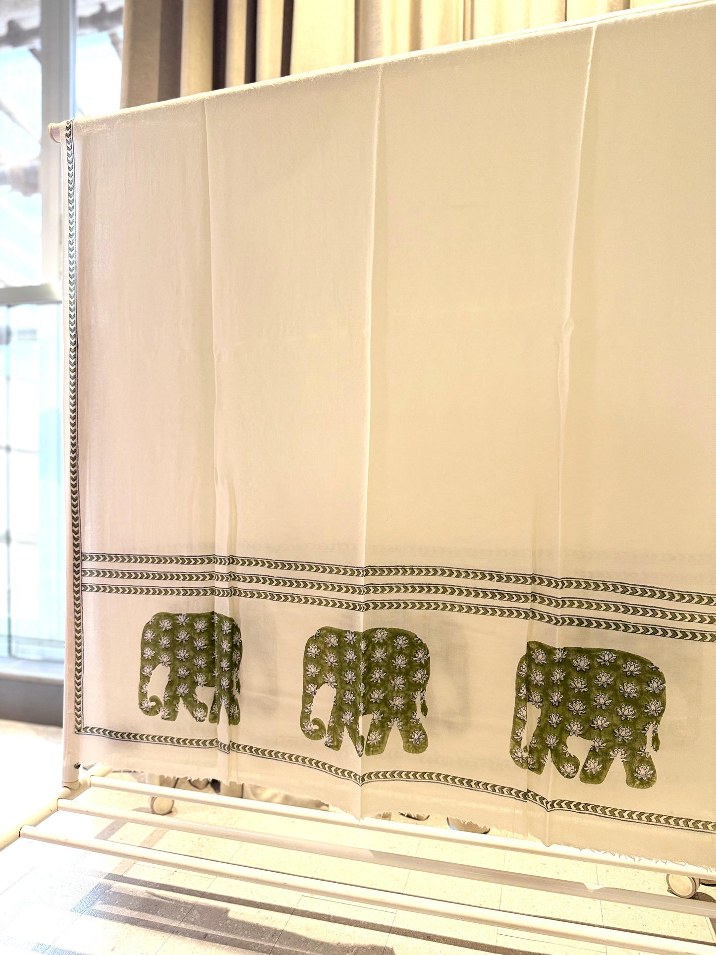 Green Hathi ki Sawaari Shawl 