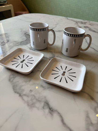 Noir Pineapple Coffee Mug (2 Mugs)
