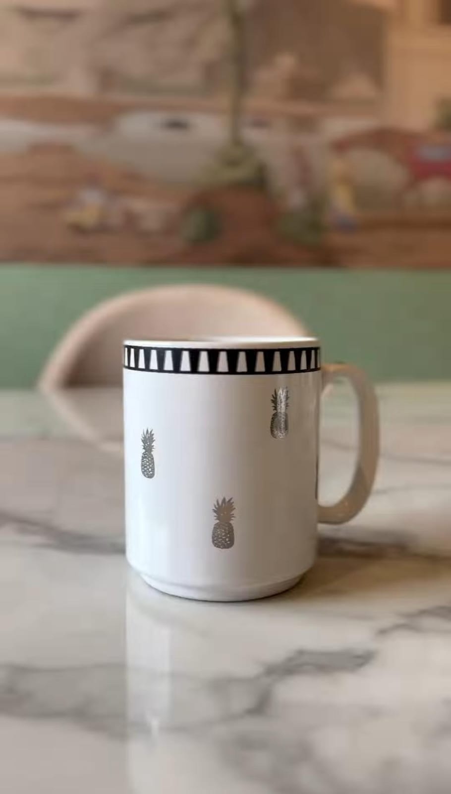 Noir Pineapple Coffee Mug (2 Mugs)