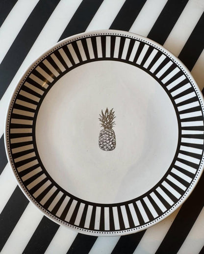 Noir Pineapple Dinner Plate