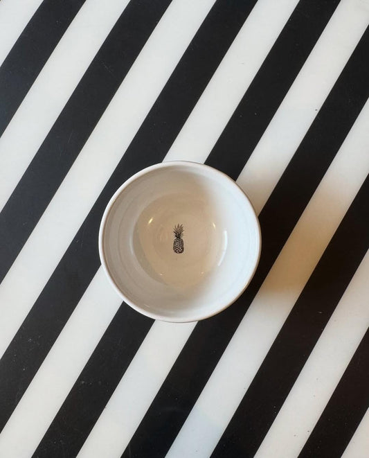 Noir Pineapple Small Bowl