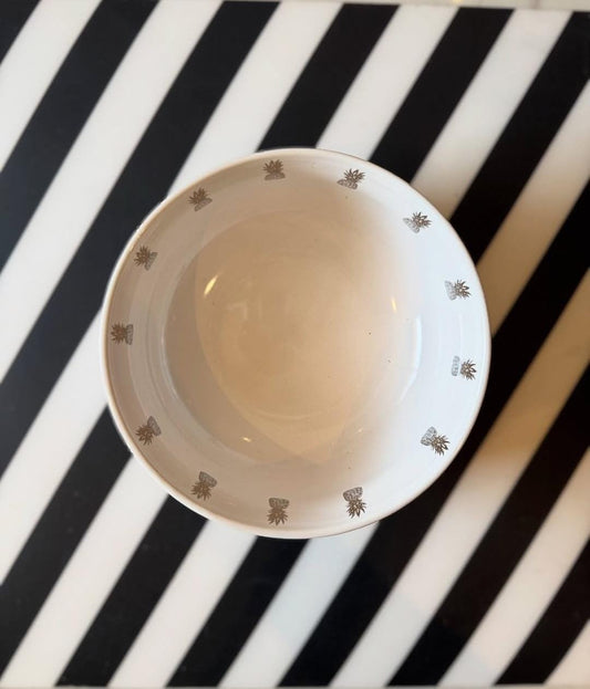 Noir Pineapple Serving Bowl